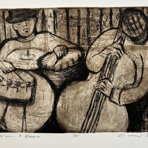 Drum and Bass
Drypoint/etching