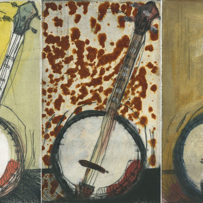 Three old banjos
Mixed mmedia
SOLD