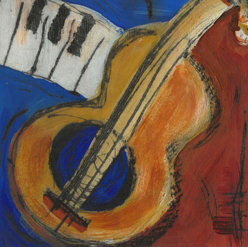 Live #&
Drypoint and acrylic